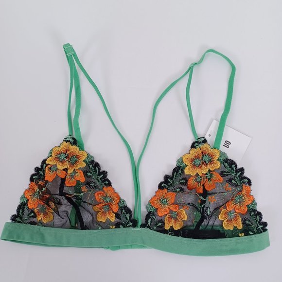 "OU" ~ Out from Under ~ "Botanical" Embroidered Bralette ~ NWT - Picture 1 of 8